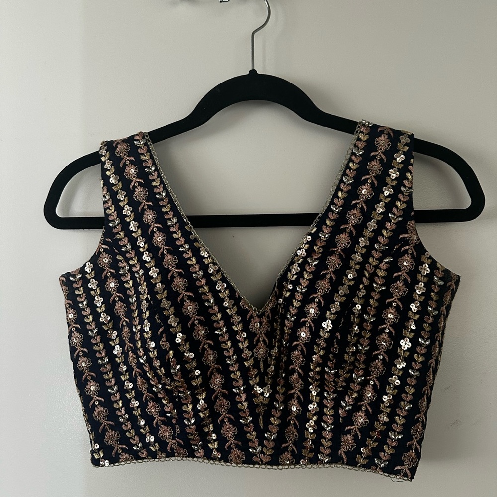 Lehenga blouse - navy